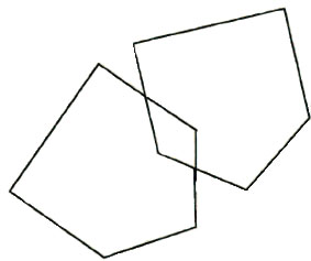Schaubild: Fünfecke zum Nachzeichnen für den MMSE
